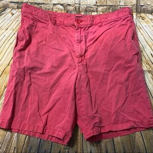 Club Rooms Pink Cotton Flat Front Chino Shorts